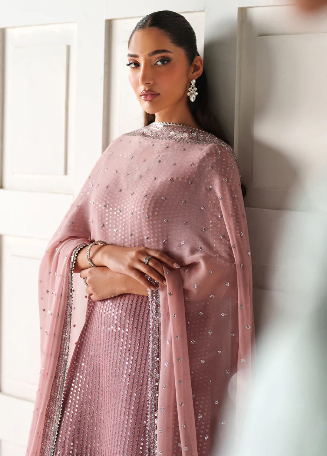 Chantelle by Baroque Unstitched Embroidered Chiffon 3 Piece Suit BQ26UCF UF-4388 - Festive Collection
