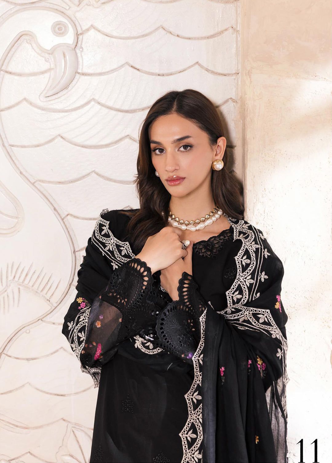 Nissa by Rajbari Unstitched Chikankari Embroidered Lawn 3 Piece Suit RB26UNCL D-11 - Summer Collection