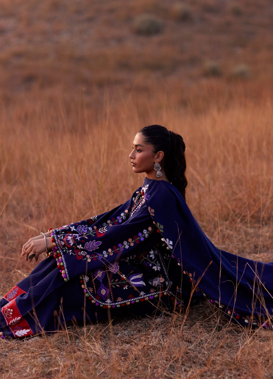 Zaha by Khadija Shah Unstitched Khaddar Embroidered Suits 3 Piece ZL25KW ZAREEN ZW25-04 - Winter Collection