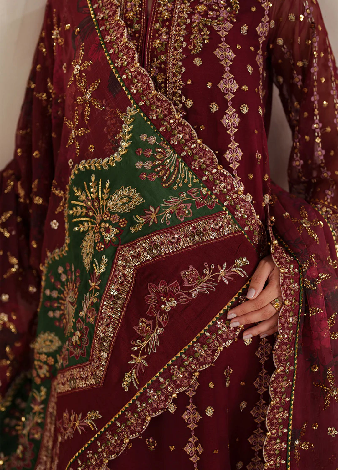 Chantelle by Baroque Unstitched Embroidered Chiffon 3 Piece Suit BQ26UCF UF-4367 - Festive Collection