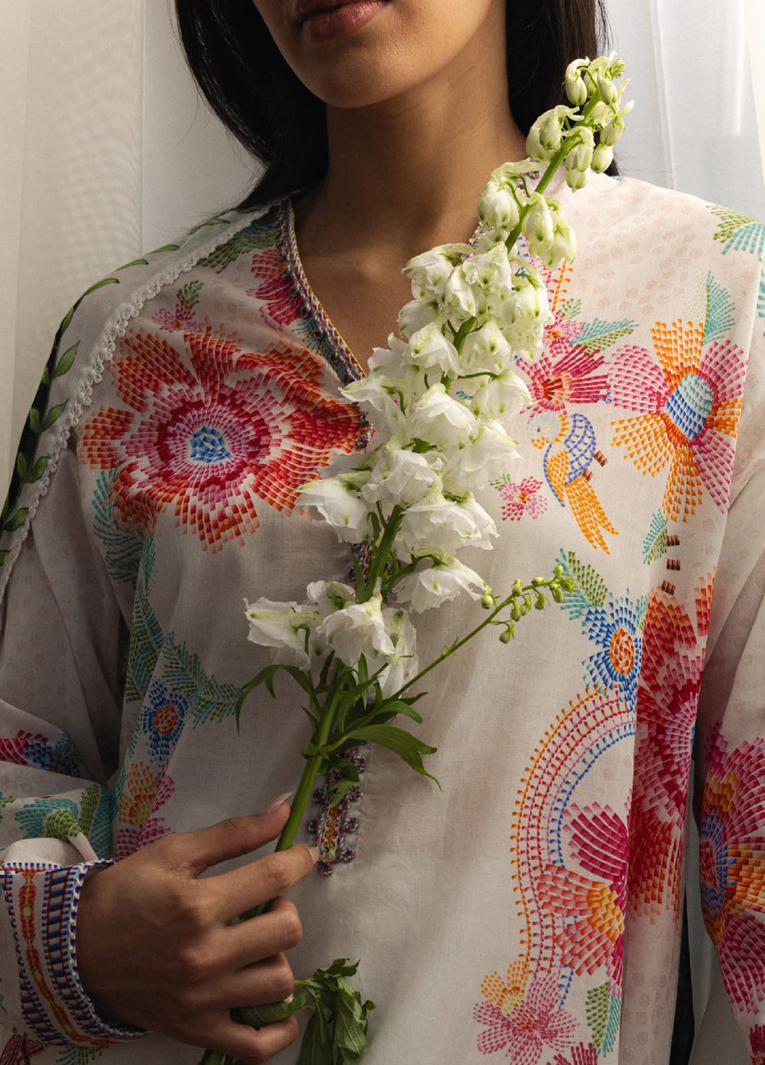 Coco by Zara Shahjahan Unstitched Printed Lawn 3 Piece Suit CZS26ULV ASAHI-2B - Summer Collection
