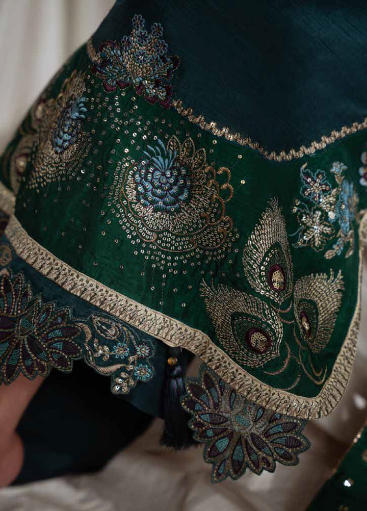 Omara By Nureh Unstitched Embroidered Silk 3 Piece Suit NU26OUF NEL- 90 - Festive Collection