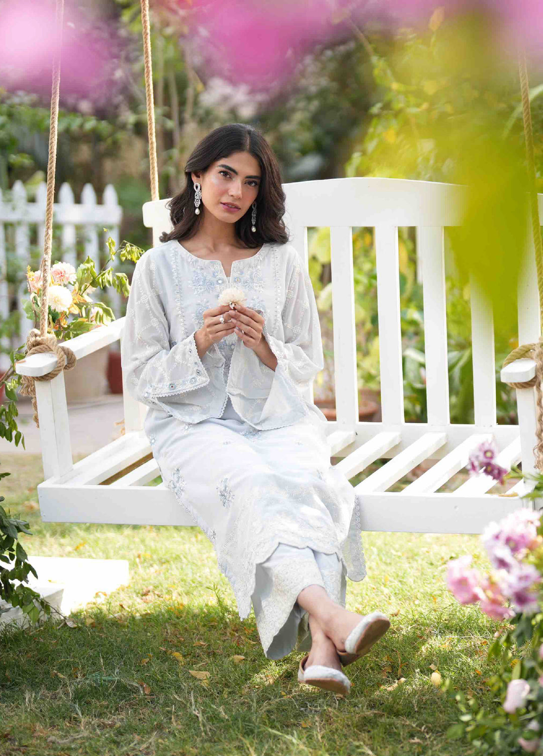 Lamhay by Dhanak Pret Swiss Voile 3 Piece DHN26PSV DC-2586 - Summer Collection