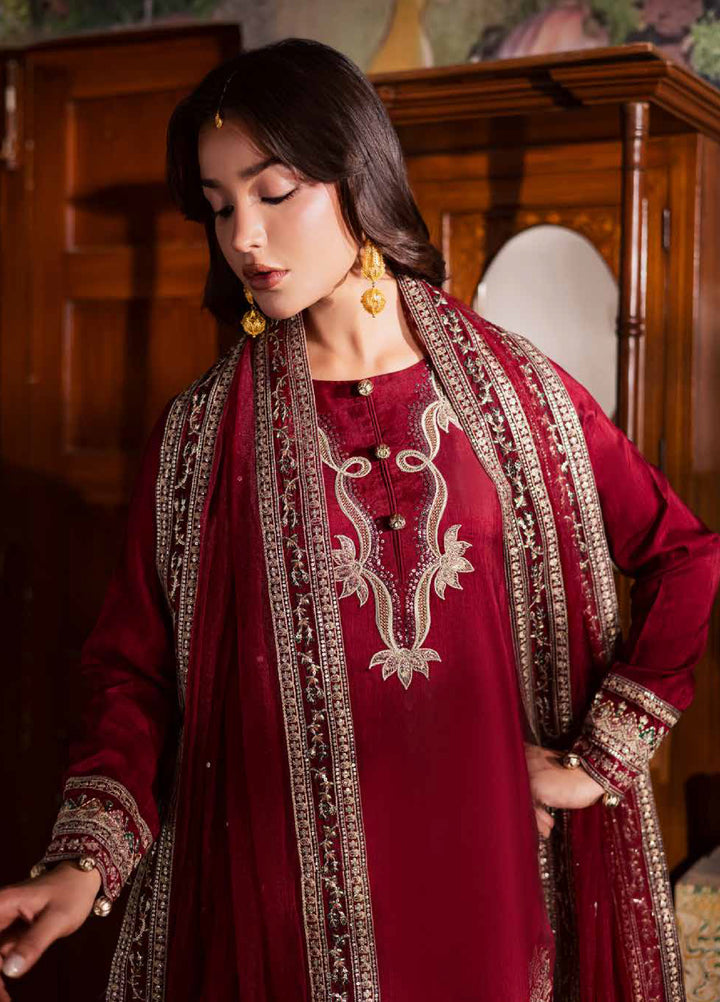 Nureh Nur Mahal The Silk Edit Unstitched Suits 3 Piece NU25NM NE-193 - Festive Collection