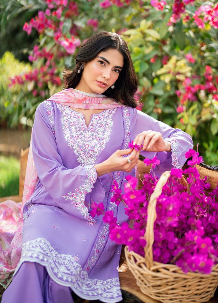 Lamhay by Dhanak Pret Swiss Voile 3 Piece DHN26PSV DC-2577 - Summer Collection