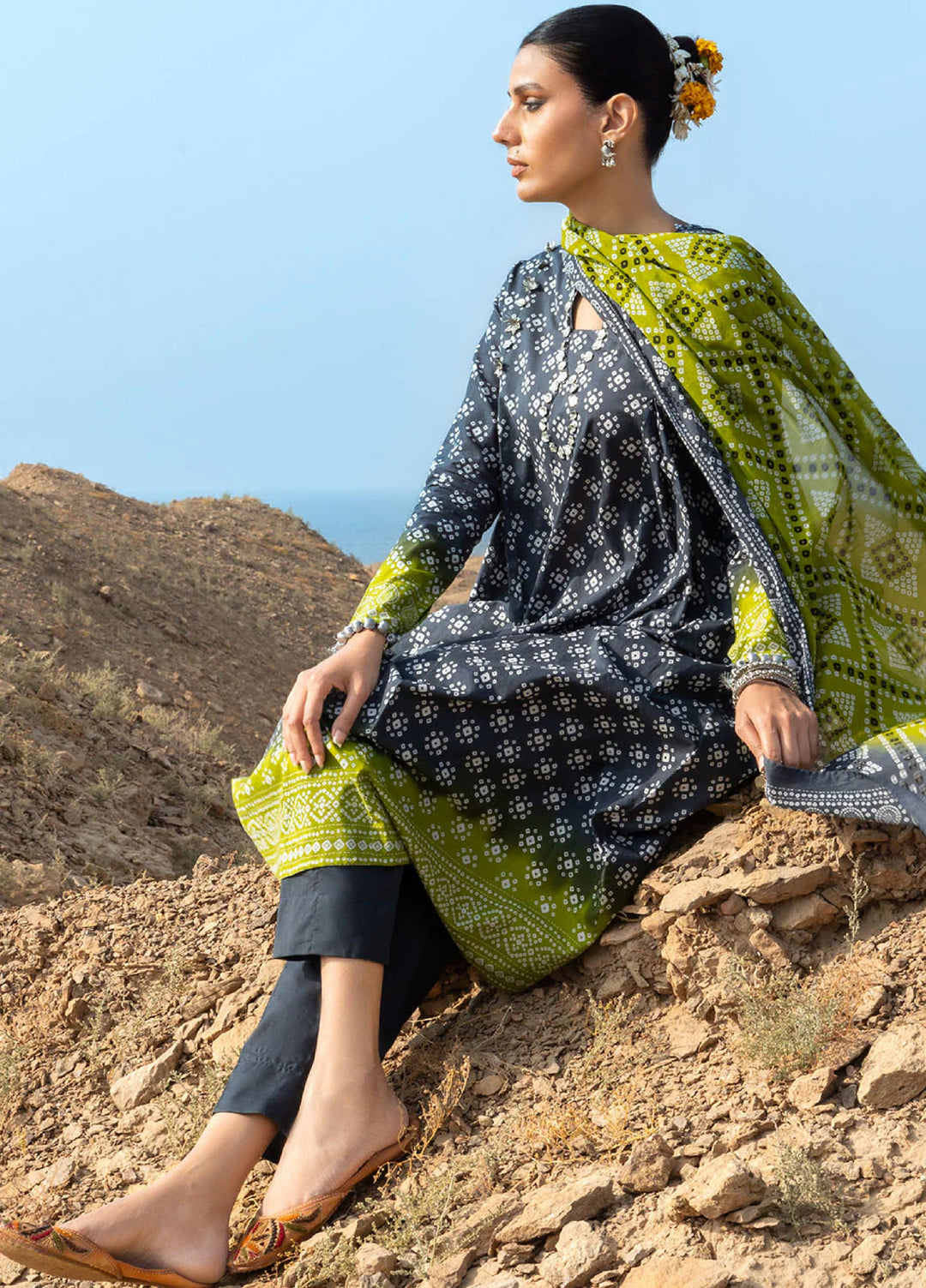 The Chunri by Gul Ahmed Unstitched Printed Lawn 3 Piece Suit GA26UTCL CL-62109 A - Summer Collection
