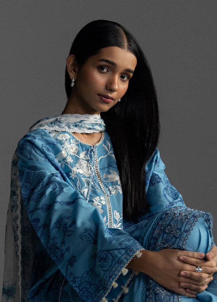 Coco by Zara Shahjahan Unstitched Embroidered Lawn 3 Piece Suit CZS26UL AVIONA-3A - Summer Collection