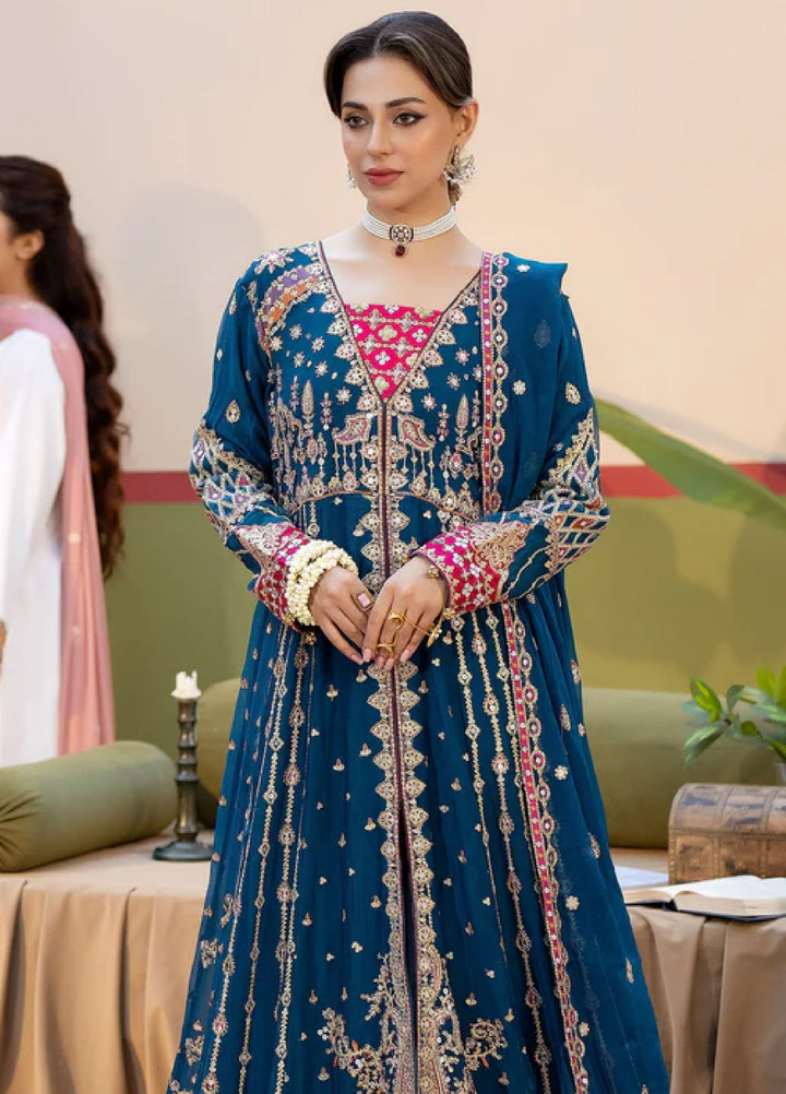 Sahellian by Meerak Women Pret Luxury Chiffon 4 Piece Gulbahar - Formals Collection