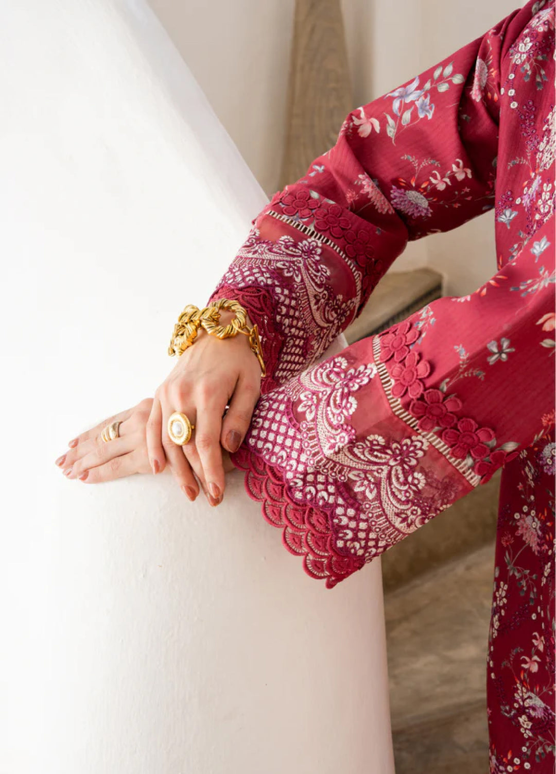 Shezlin Chikankari by Aabyaan Unstitched Embroidered Lawn 3 Piece Suit ABY26USC AZ-06 AMARA - Summer Collection