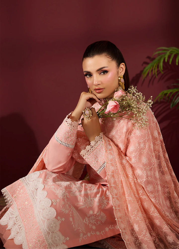 Alizeh Fashion Unstitched Embroidered Lawn 3 Piece Suit AF26ULE AF-EL-7063-HAWK - Summer Collection