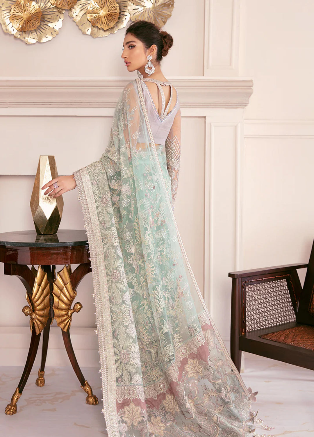 Chantelle by Baroque Unstitched Embroidered Net 3 Piece Suit BQ26UFC BQU-CH08-D10 - Festive Collection
