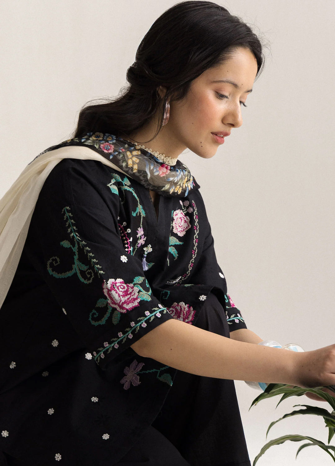 Coco by Zara Shahjahan Unstitched Embroidered Lawn 3 Piece Suit CZS26UCLP INES-6A - Eid Collection