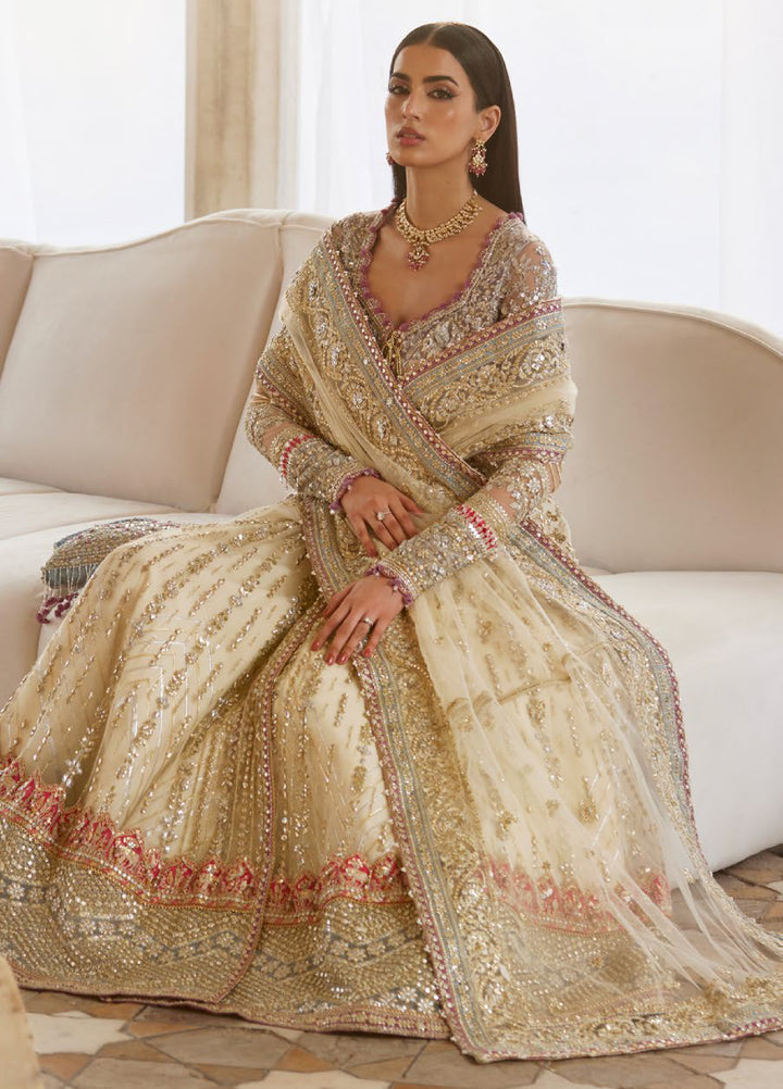 Zaha by Khadija Shah Gossamer Unstitched Embroidered Suits 3 Piece ZL25GF ZC25-06 - Festive Collection