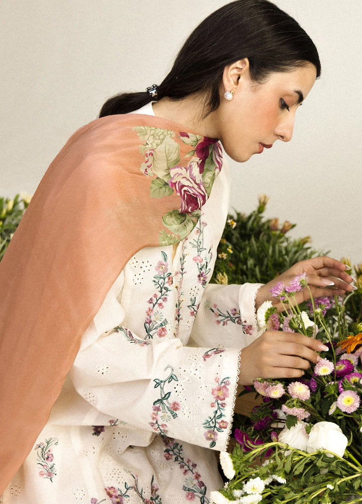 Coco by Zara Shahjahan Unstitched Embroidered Lawn 3 Piece Suit CZS26UCLP YURA-3A - Eid Collection