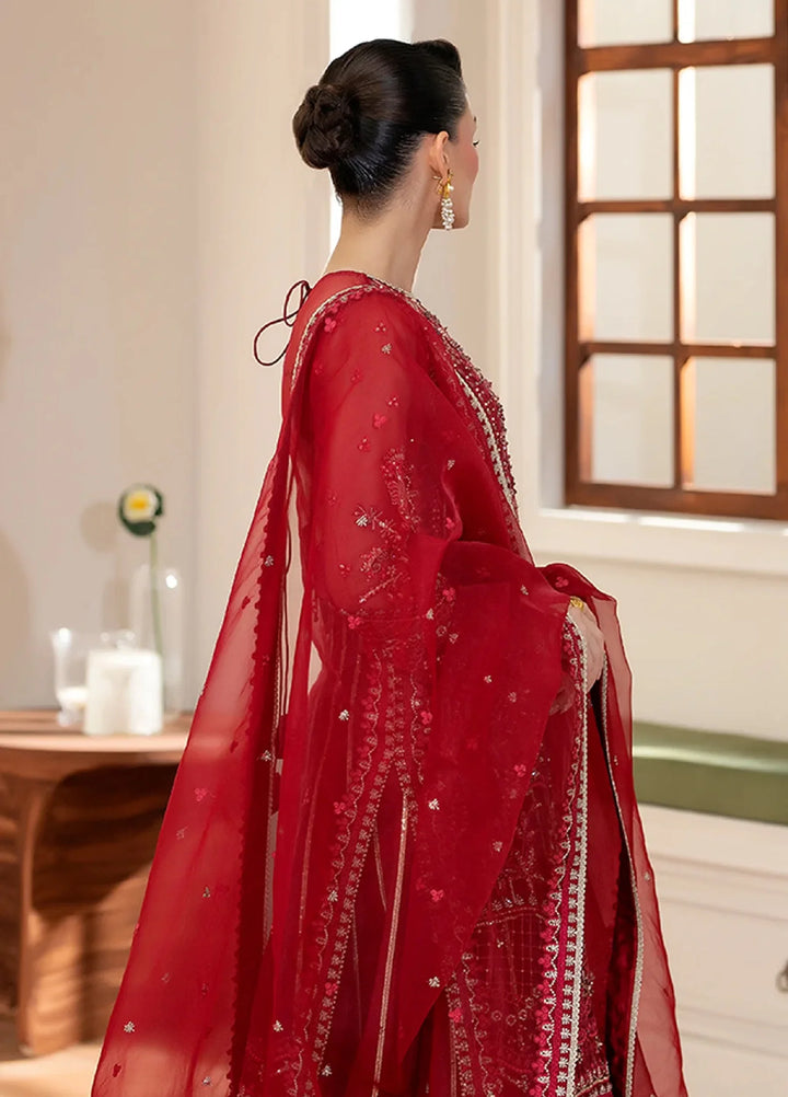 Yashfa RTW Hand Work Organza 4 Piece Suit BANUKSHA - Wedding Collection