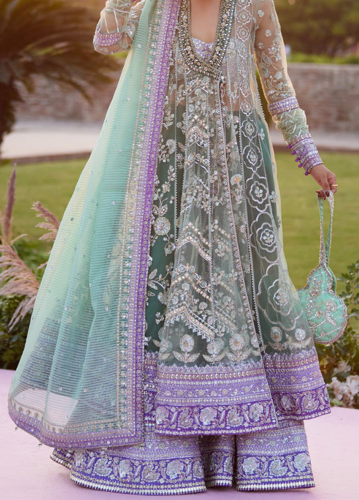 Zaha by Khadija Shah Gossamer Unstitched Embroidered Suits 3 Piece ZL25GF ZC25-03 - Festive Collection