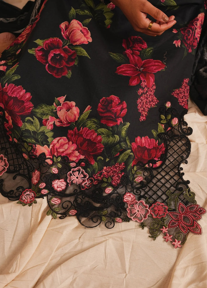 Meraki by Asifa and Nabeel Unstitched Embroidered Lawn 3 Pcs Suit AN26UM MSSL-07 Azure Bloom - Summer