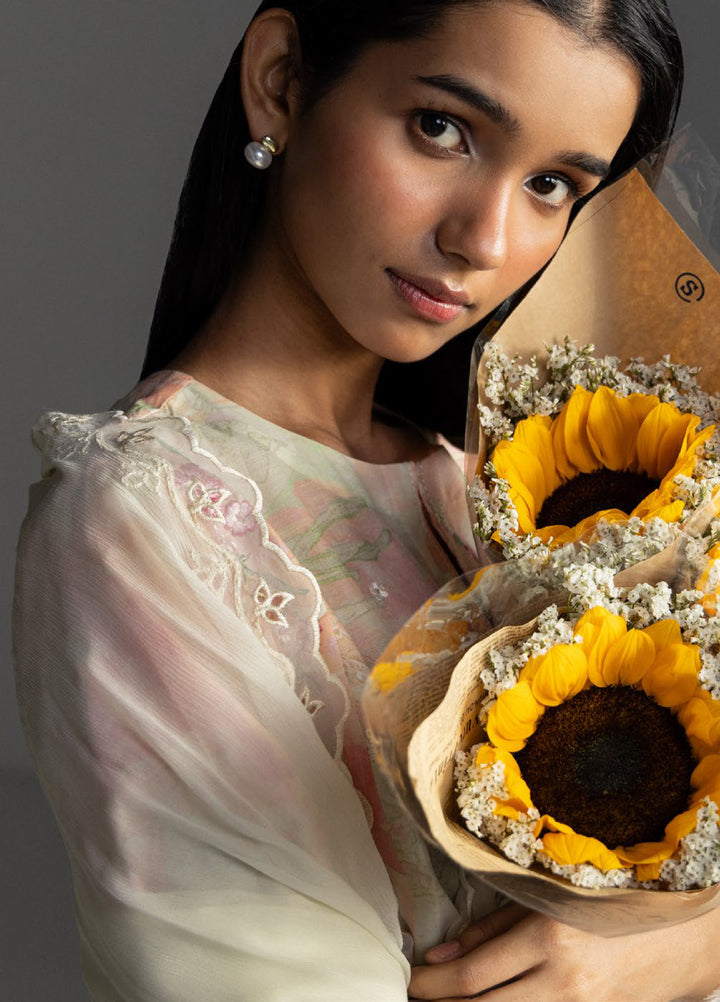 Coco by Zara Shahjahan Unstitched Embroidered Lawn 3 Piece Suit CZS26UL AIRA-6B - Summer Collection