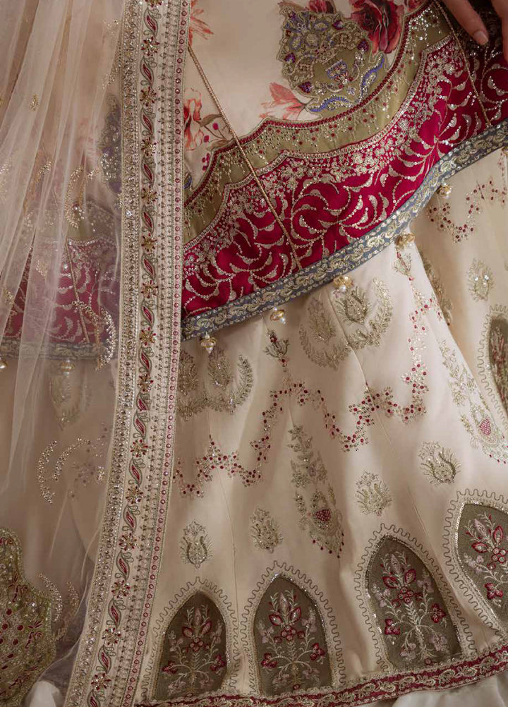 Omara By Nureh Unstitched Embroidered Raw Silk 3 Piece Suit NU26OUF NEL- 93 - Festive Collection