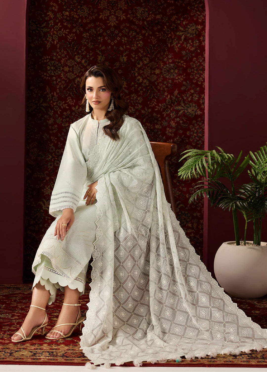 Alizeh Fashion Unstitched Embroidered Lawn 3 Piece Suit AF26ULE AF-EL-7062-ALOE - Summer Collection