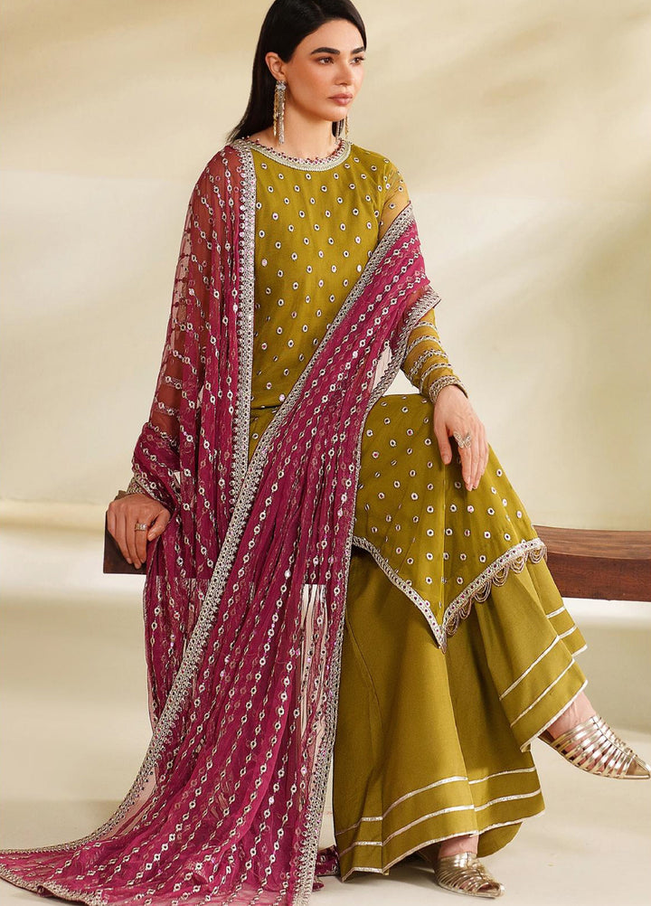 Roohi By Zarif Unstitched Formal Embroidered Net Suits 4 Piece ZR25UF RFE-05 Janeer - Formals Collection