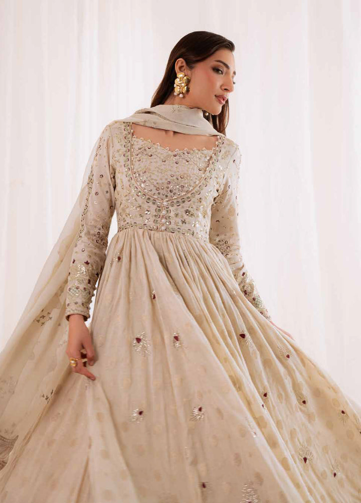 Omara By Nureh Unstitched Embroidered Jacquard 3 Piece Suit NU26OUF NEL- 91 - Festive Collection