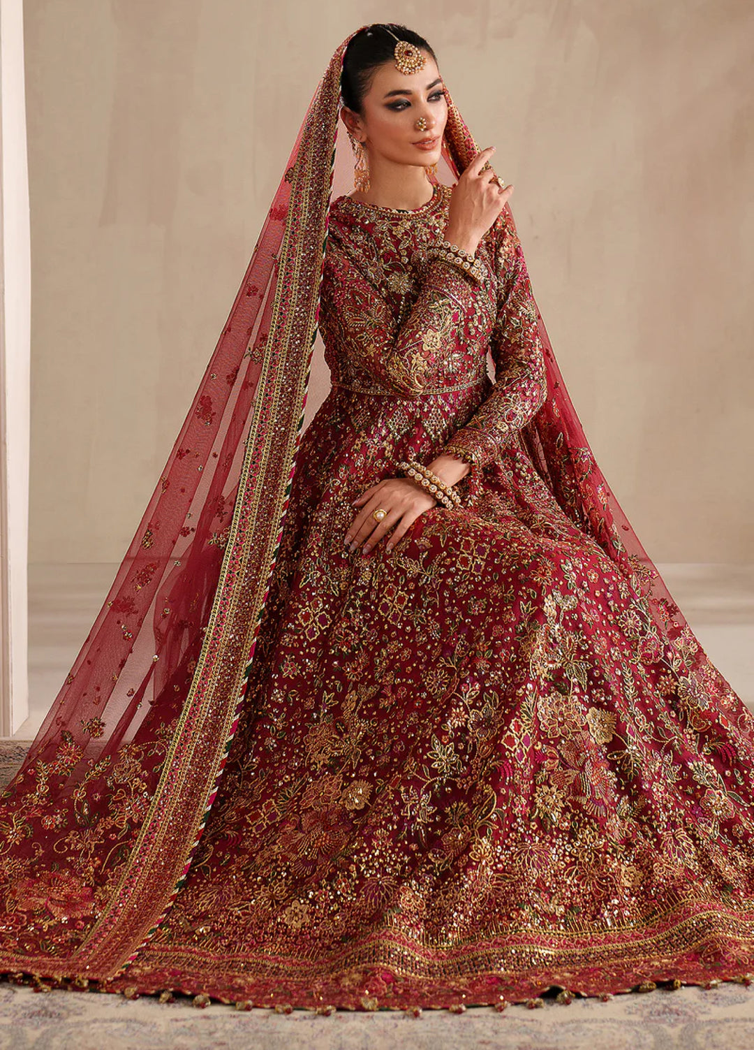 Chantelle by Baroque Unstitched Embroidered Net 3 Piece Suit BQ26UCF UF-4370 - Festive Collection