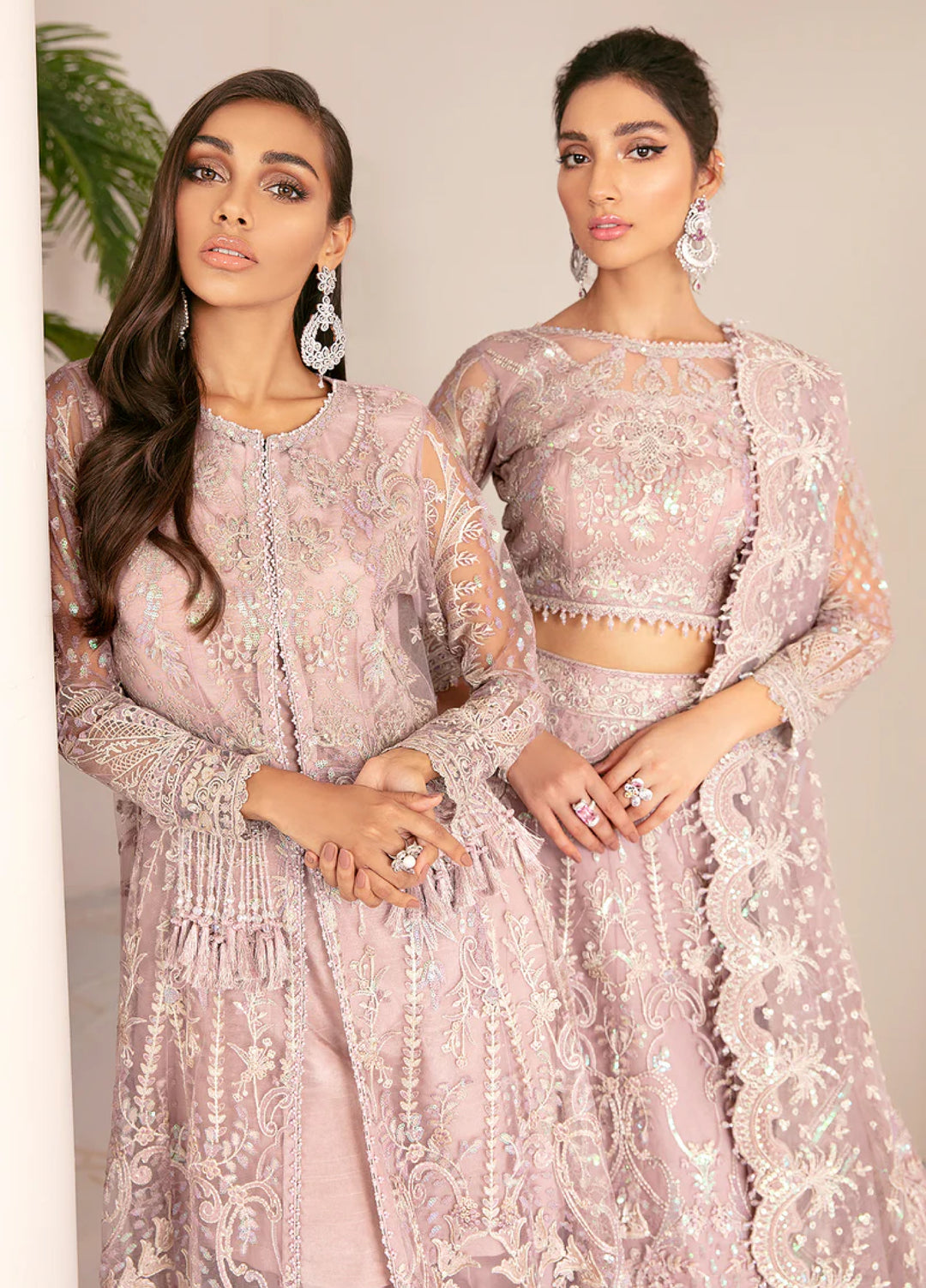 Chantelle by Baroque Unstitched Embroidered Net 3 Piece Suit BQ26UFC BQU-CH08-D01 - Festive Collection