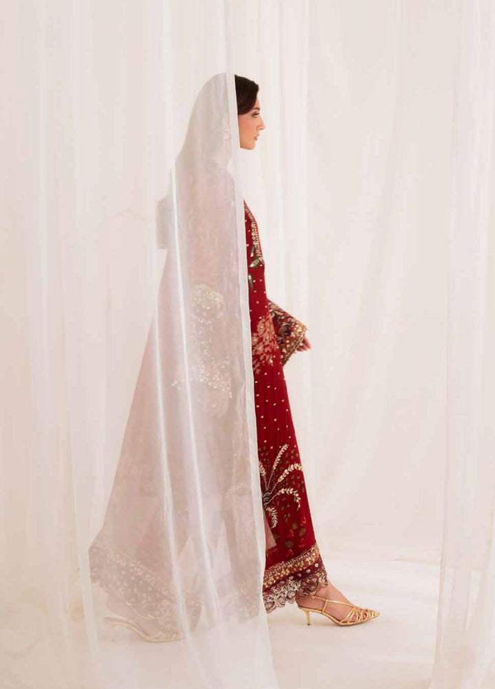 Omara By Nureh Unstitched Embroidered Chiffon 3 Piece Suit NU26OUF NEL- 92 - Festive Collection