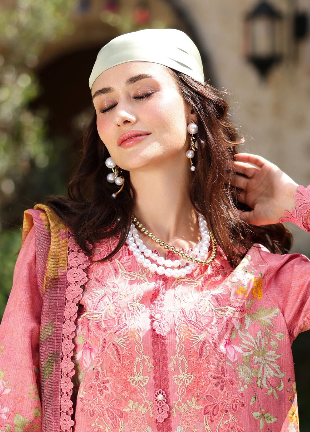 Rang Rasiya Lifestyle Lawn Unstitched Embroidered 3 Piece Suit RR25ULS BLUSH - Summer Collection