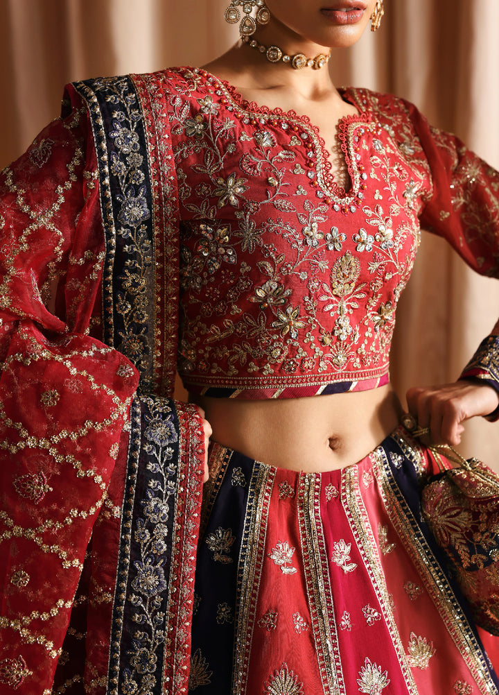 Gulaal Unstitched Embroidered Silk Suits 3 Piece GL25UW AYSANA-WU-11 - Wedding Collection