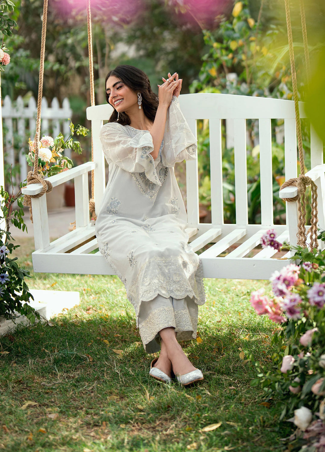 Lamhay by Dhanak Pret Swiss Voile 3 Piece DHN26PSV DC-2586 - Summer Collection