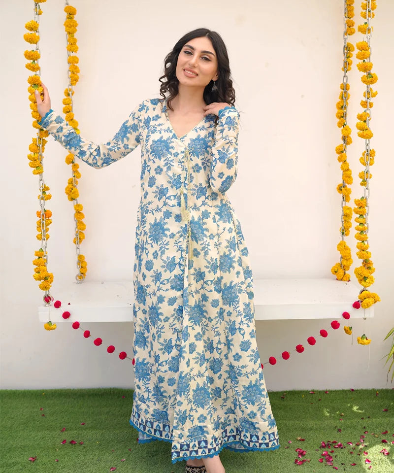 Dhaga Women Pret Printed 1 Piece Jacquard Chandni DHFF05 - Summer Collection