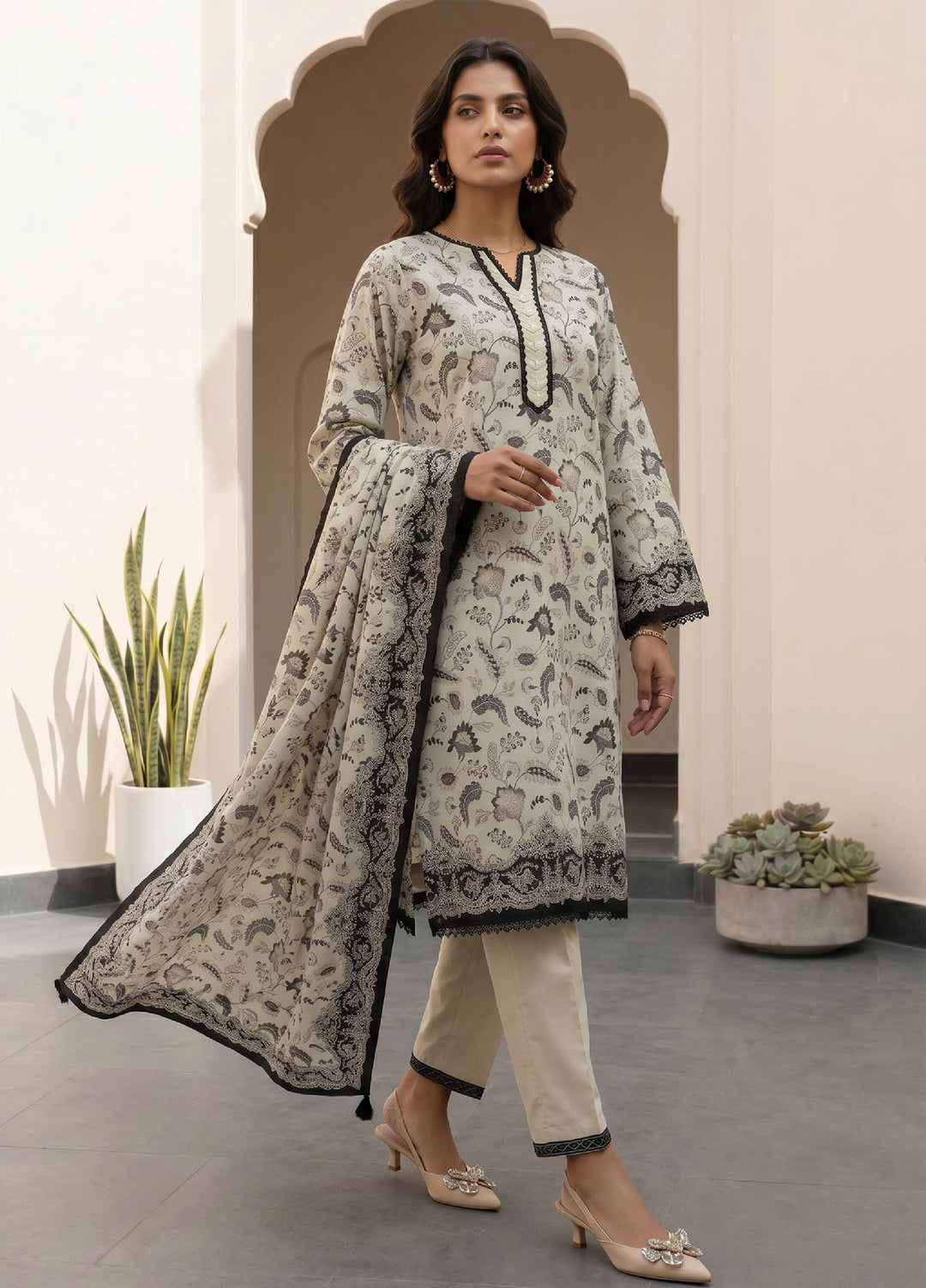 Zellbury Unstitched Printed Lawn 3 Piece Suit ZB26ULIV WUS26X38080 - Casual Collection
