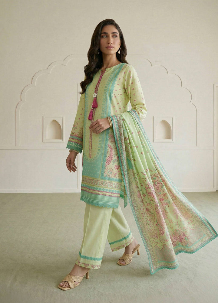 Zellbury Unstitched Printed Lawn 3 Piece Suit ZB26ULIV WUS26X31014 - Casual Collection