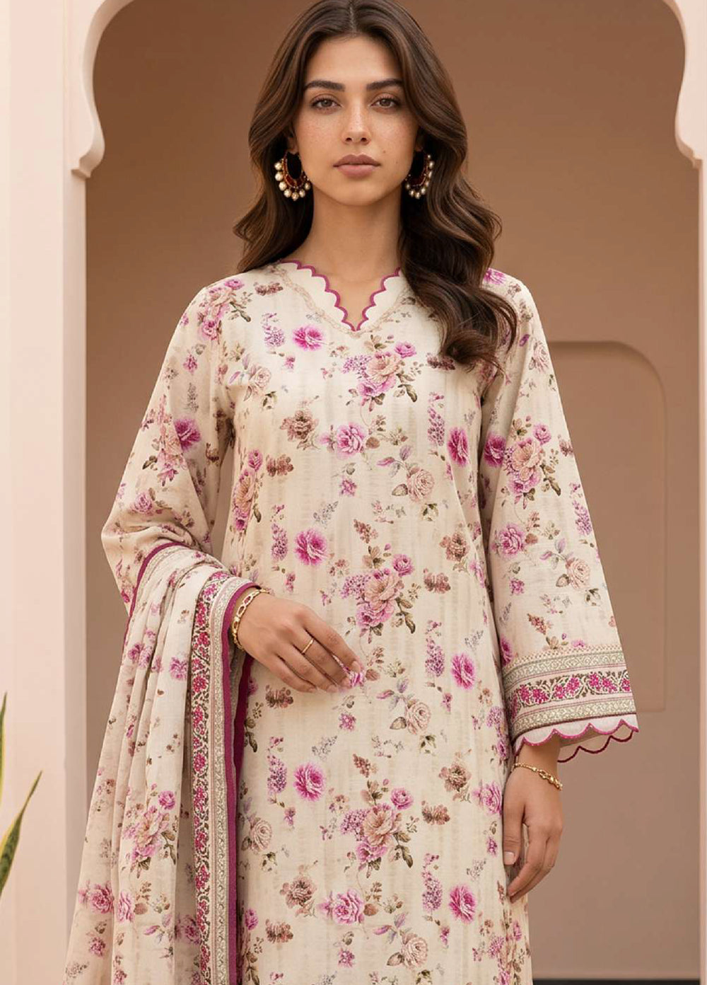 Zellbury Unstitched Printed Lawn 3 Piece Suit ZB26ULIV WUS26X38073 - Casual Collection