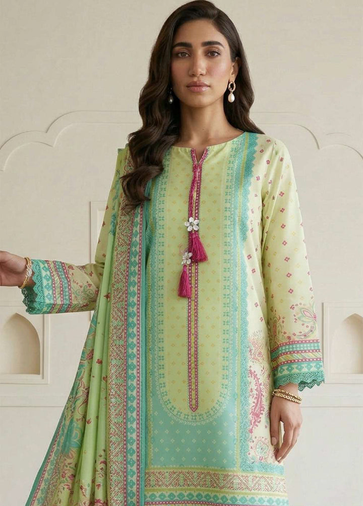 Zellbury Unstitched Printed Lawn 3 Piece Suit ZB26ULIV WUS26X31014 - Casual Collection