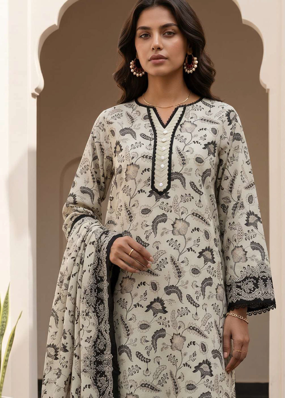 Zellbury Unstitched Printed Lawn 3 Piece Suit ZB26ULIV WUS26X38080 - Casual Collection