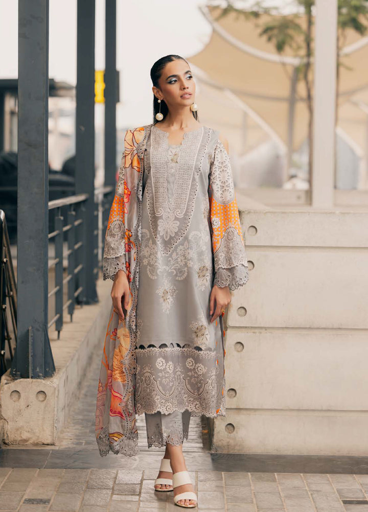 Infinity by Charizma Unstitched Embroidered Lawn 3 Piece Suit CHR26UIL IN6-05 - Casual Collection