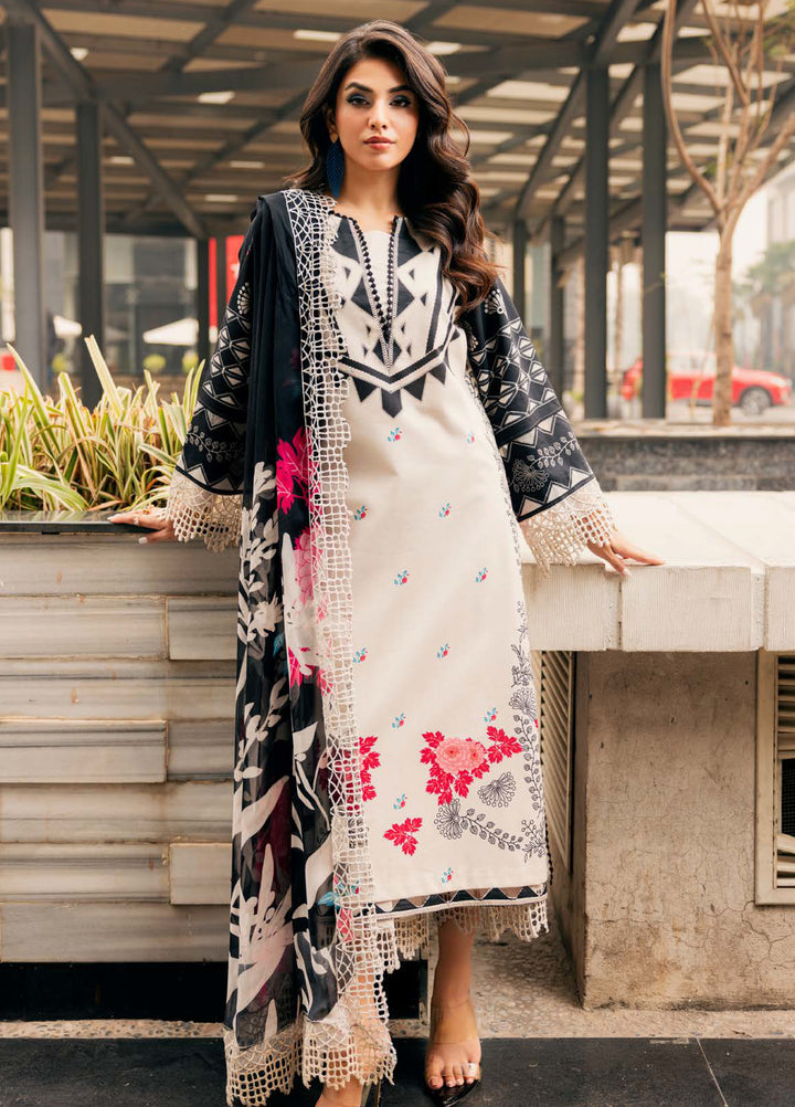 Infinity by Charizma Unstitched Embroidered Lawn 3 Piece Suit CHR26UIL IN6-04 - Casual Collection
