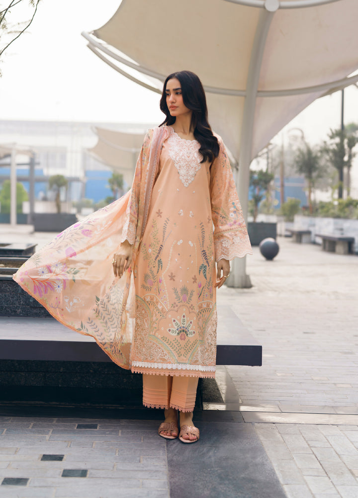 Zync by Florent Unstitched Embroidered Lawn 3 Piece Suit FL26ZU FZ-7A - Summer Collection