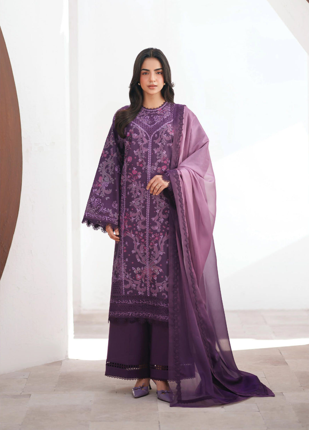 Sunspell by Afrozeh Unstitched Embroidered Lawn 3 Piece Suit AF26USL AVENOR ZWU-0111-3PO - Festive Collection