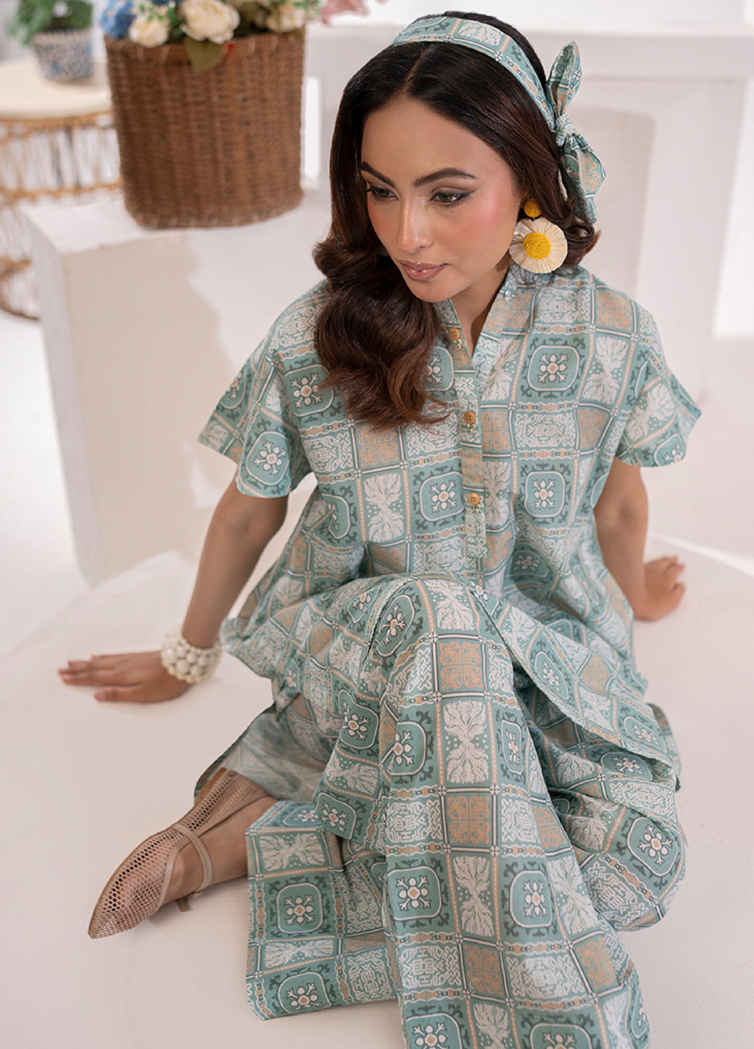 The Print Story by Shamooz RTW Printed Lawn 2 Piece Suit SHM26PL Mist I-L-008 - Casual Collection