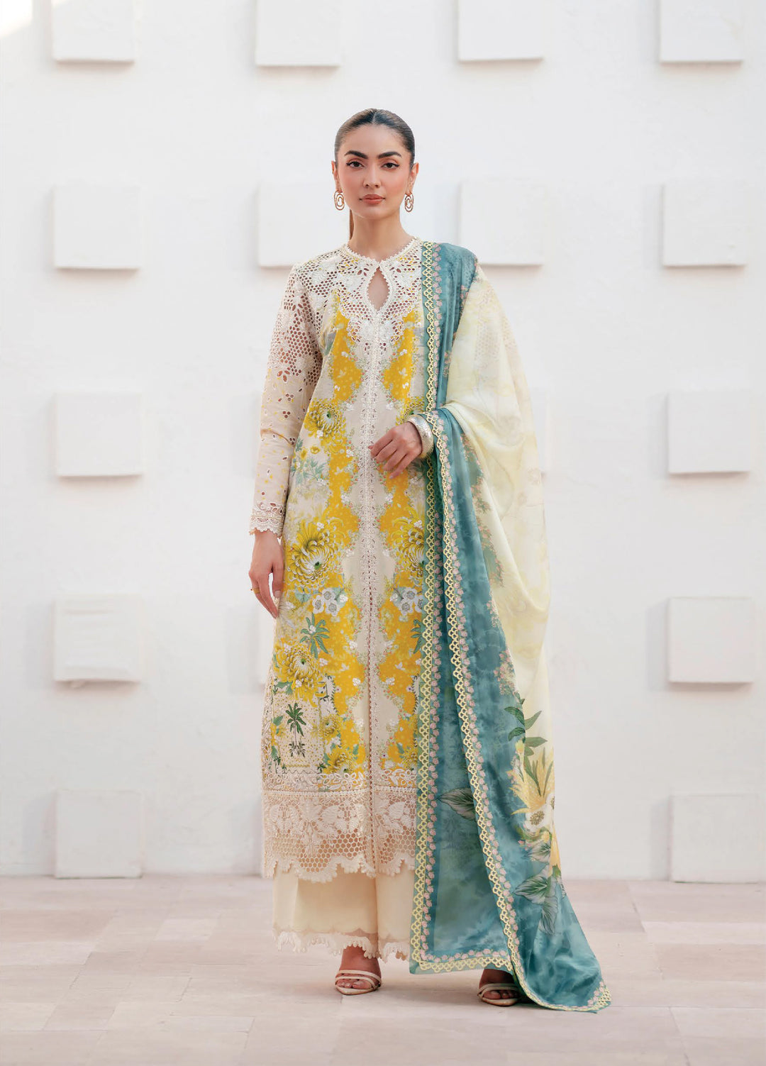 Sunspell by Afrozeh Unstitched Embroidered Lawn 3 Piece Suit AF26USL LIORAE ZWU-0112-3PO - Festive Collection