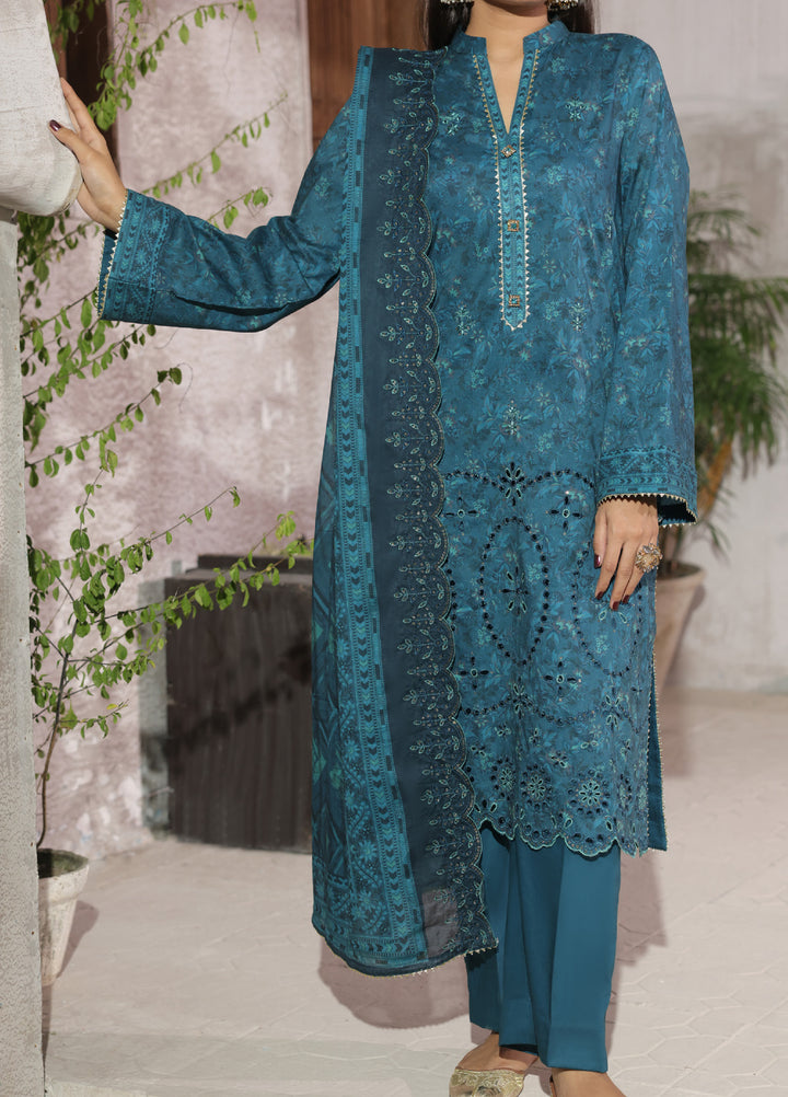 Naqsh Chikankari by VS Textiles Unstitched Embroidered Dupatta Lawn 3 Piece Suit VS26UNC V1: 701 - Summer