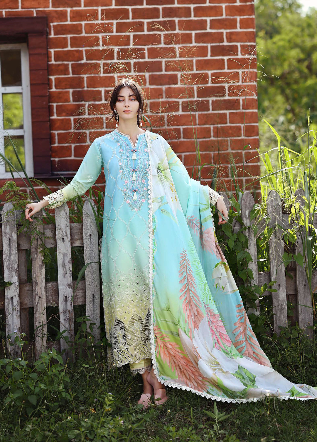 Solace by Mushq Unstitched Chikankari Lawn 3 Piece Suit MU26ULS Ethereal Pause MUNSS260202 - Festive Collection