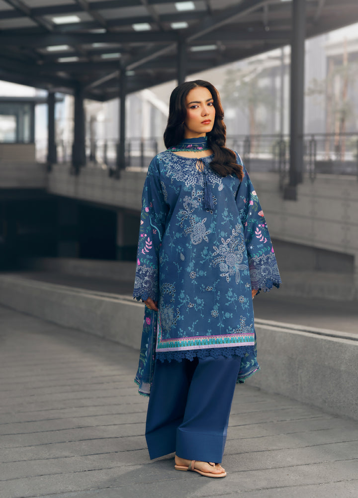 Zync by Florent Unstitched Embroidered Lawn 3 Piece Suit FL26ZU FZ-1A - Summer Collection