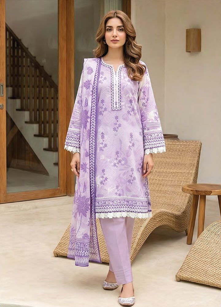 Summer Prints by Lakhany Unstitched Printed Lawn 3 Piece Suit LSM26USP LG-RL-0445 - Summer Collection