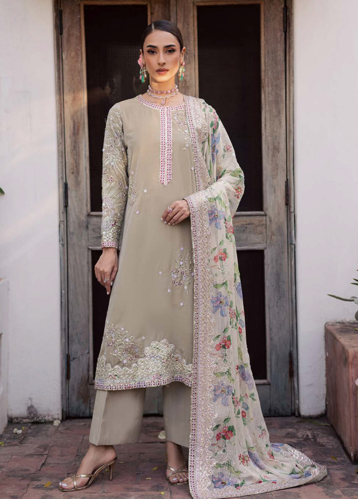 Maya by Nureh Unstitched Velvet Embroidered 3 Piece Suits NU25MV NW-119 - Festive Collection