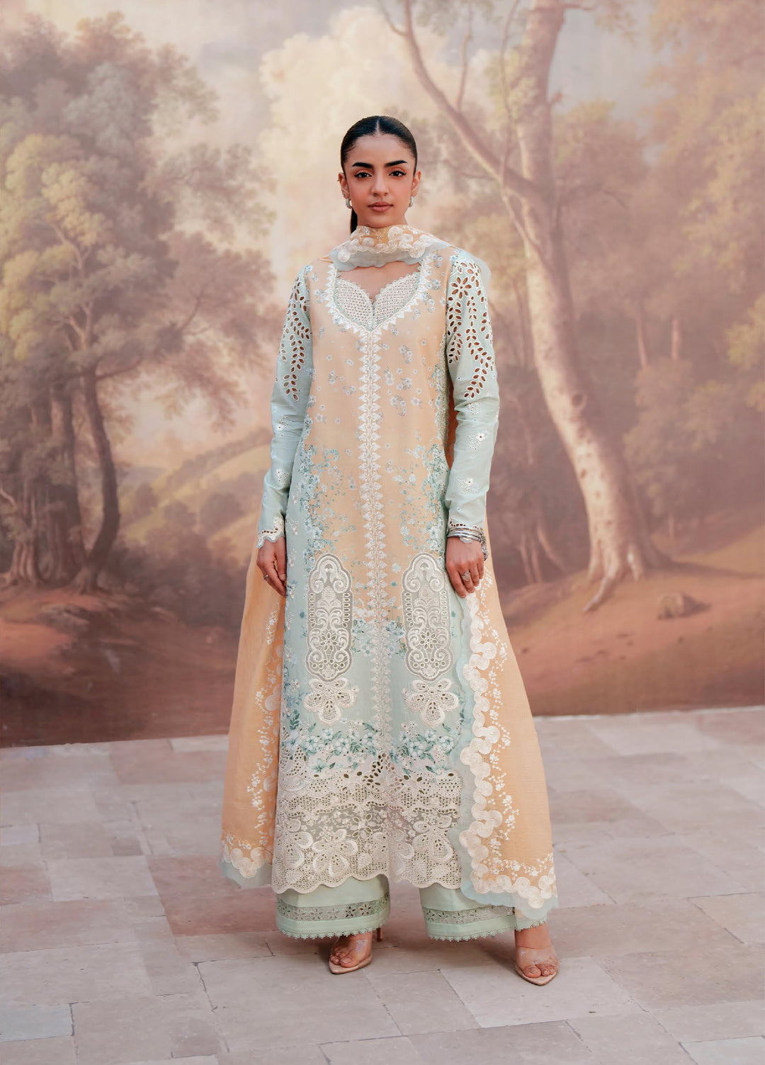 Sunspell by Afrozeh Unstitched Embroidered Lawn 3 Piece Suit AF26USL VELYRA ZWU-0114-3PO - Festive Collection